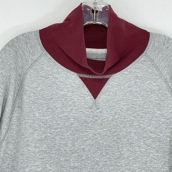 Mens Turtleneck Fleece Sweatshirt XLarge in Soft Grey Heather Club Room - Picture 6 of 16